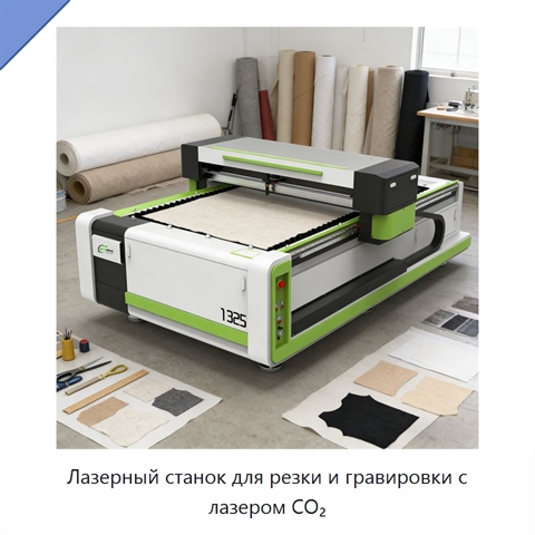 Лазерный станок для резки и гравировки с лазером CO₂