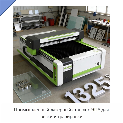Промышленный лазерный станок с ЧПУ для резки и гравировки
