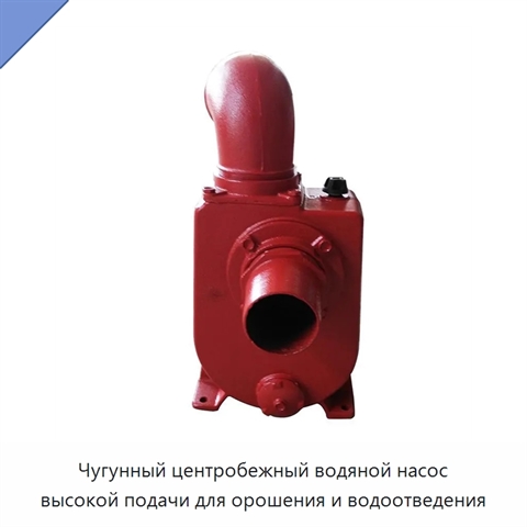 Чугунный центробежный водяной насос высокой подачи для орошения и водоотведения