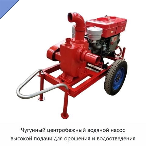 Чугунный центробежный водяной насос высокой подачи для орошения и водоотведения