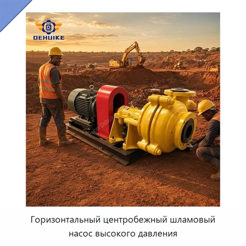 Горизонтальный центробежный шламовый насос высокого давления
