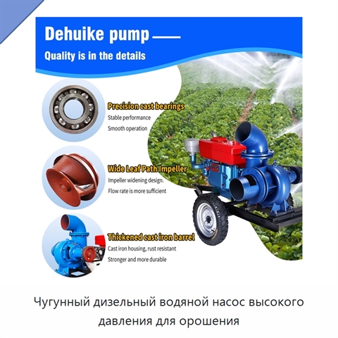 Чугунный дизельный водяной насос высокого давления для орошения