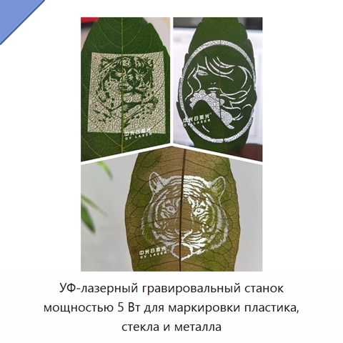 УФ-лазерный гравировальный станок мощностью 5 Вт для маркировки пластика, стекла и металла