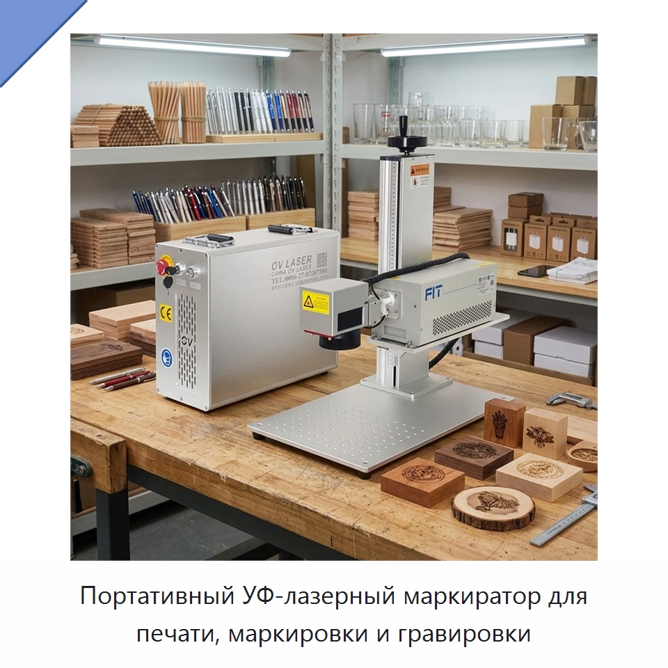 Портативный УФ-лазерный маркиратор для печати, маркировки и гравировки — Лазерные маркировочные станки