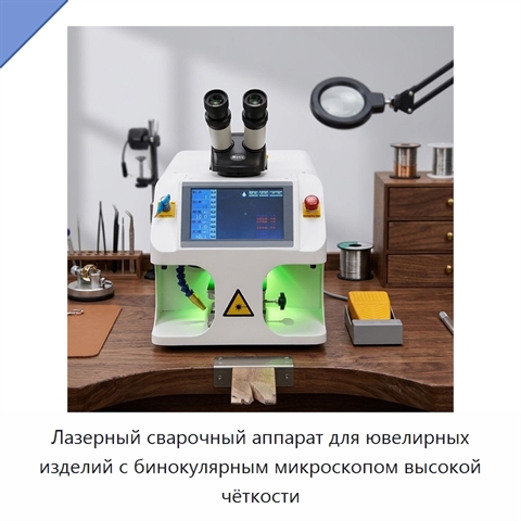 Лазерный сварочный аппарат для ювелирных изделий с бинокулярным микроскопом высокой чёткости