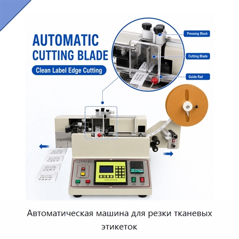 Автоматическая машина для резки тканевых этикеток