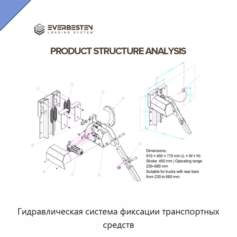 Гидравлическая система фиксации транспортных средств