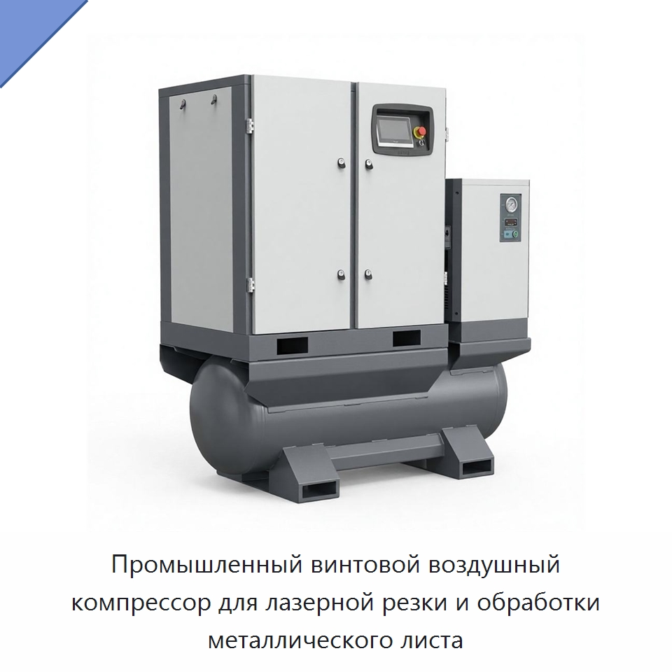 Промышленный винтовой воздушный компрессор для лазерной резки и обработки металлического листа — Промышленные компрессоры