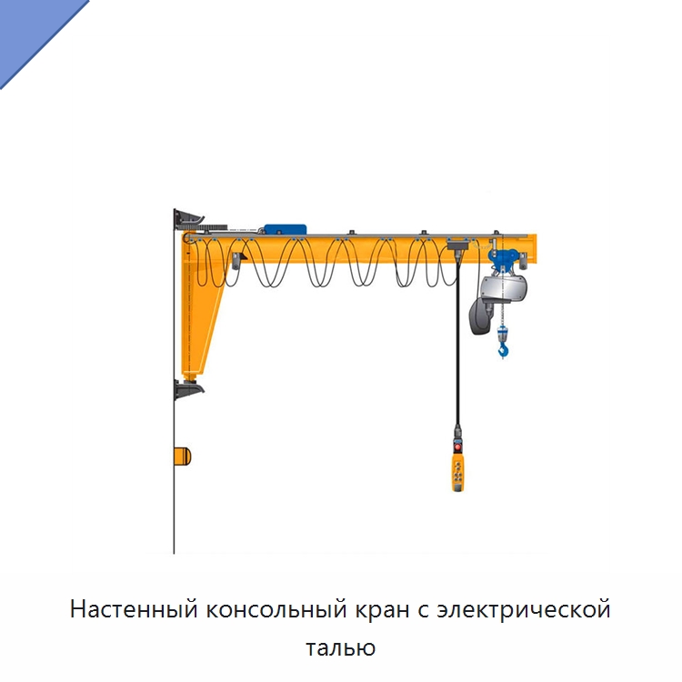 Настенный консольный кран с электрической талью — Краны