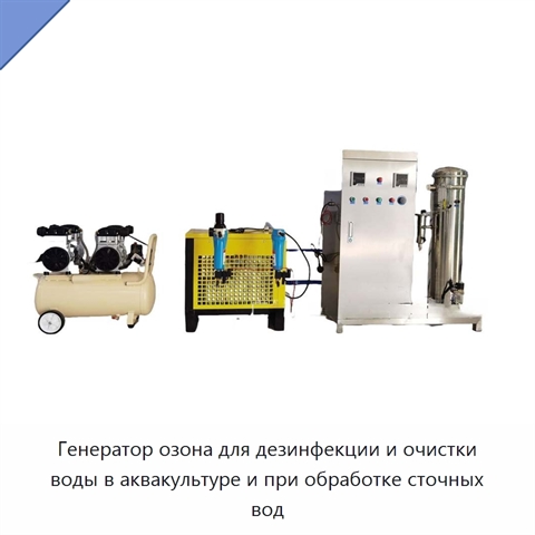 Генератор озона для дезинфекции и очистки воды в аквакультуре и при обработке сточных вод