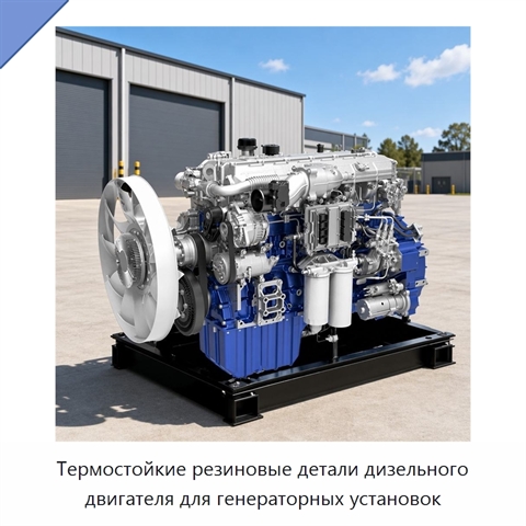 Термостойкие резиновые детали дизельного двигателя для генераторных установок
