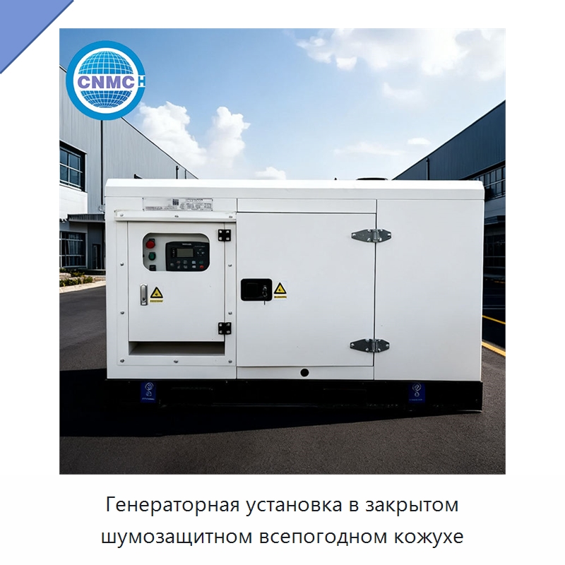 Генераторная установка в закрытом шумозащитном всепогодном кожухе — Дизельные генераторы