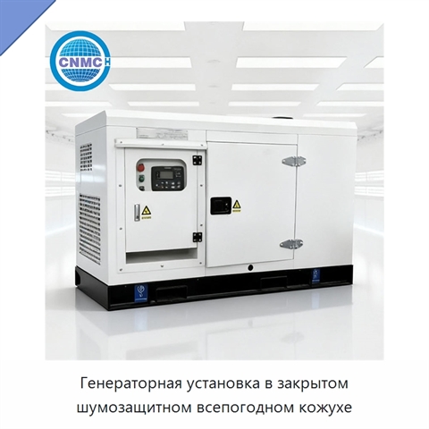 Генераторная установка в закрытом шумозащитном всепогодном кожухе