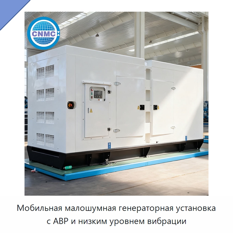 Мобильная малошумная генераторная установка с АВР и низким уровнем вибрации