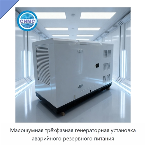 Малошумная трёхфазная генераторная установка аварийного резервного питания