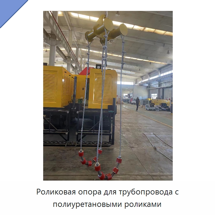 Роликовая опора для трубопровода с полиуретановыми роликами — Специальная строительная техника