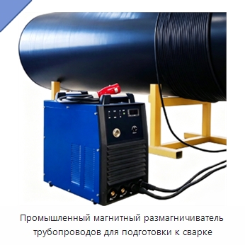 Промышленный магнитный размагничиватель трубопроводов для подготовки к сварке — Специальная строительная техника