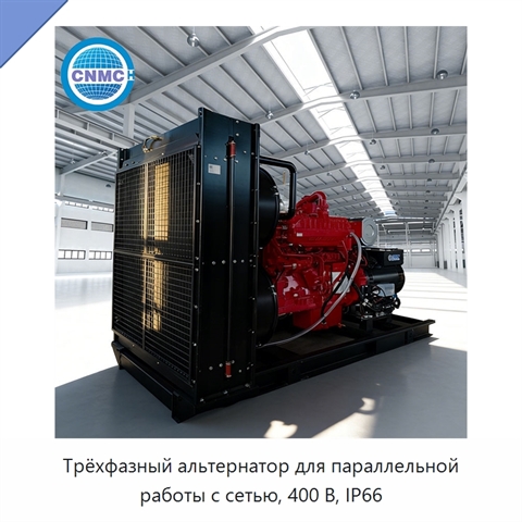 Трёхфазный альтернатор для параллельной работы с сетью, 400 В, IP66