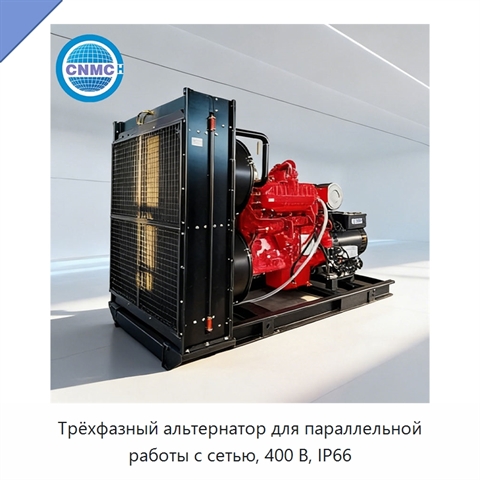 Трёхфазный альтернатор для параллельной работы с сетью, 400 В, IP66
