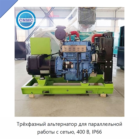 Трёхфазный альтернатор для параллельной работы с сетью, 400 В, IP66