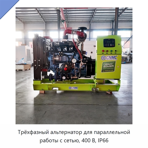 Трёхфазный альтернатор для параллельной работы с сетью, 400 В, IP66
