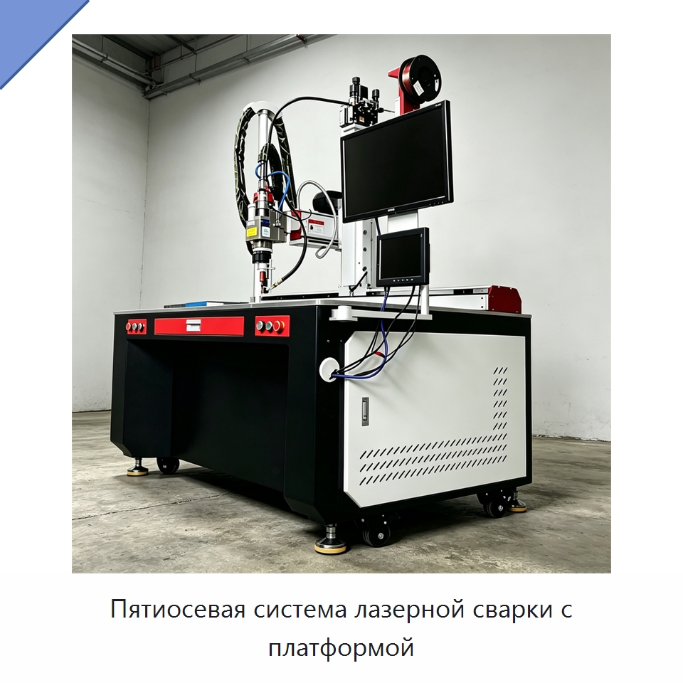 Пятиосевая система лазерной сварки с платформой — Установки лазерной сварки