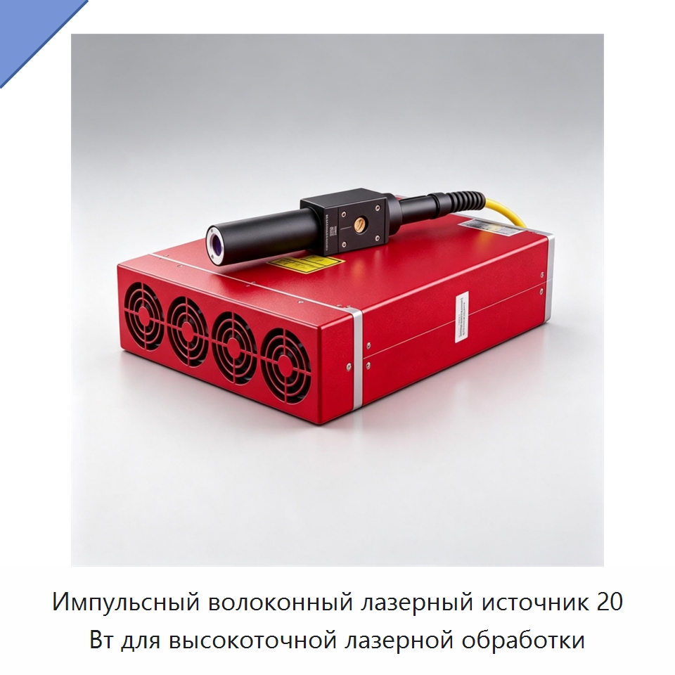 Импульсный волоконный лазерный источник 20 Вт для высокоточной лазерной обработки — Комплектующие для лазерного оборудования