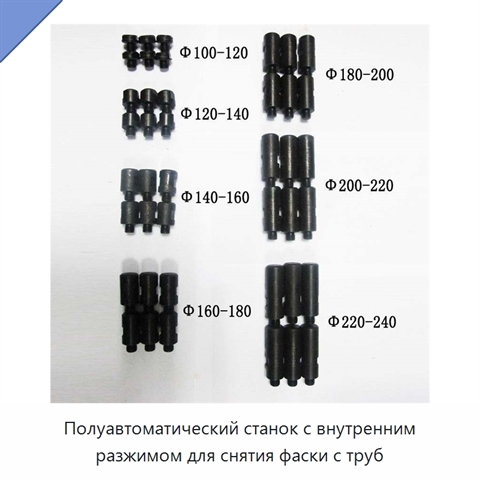Полуавтоматический станок с внутренним разжимом для снятия фаски с труб