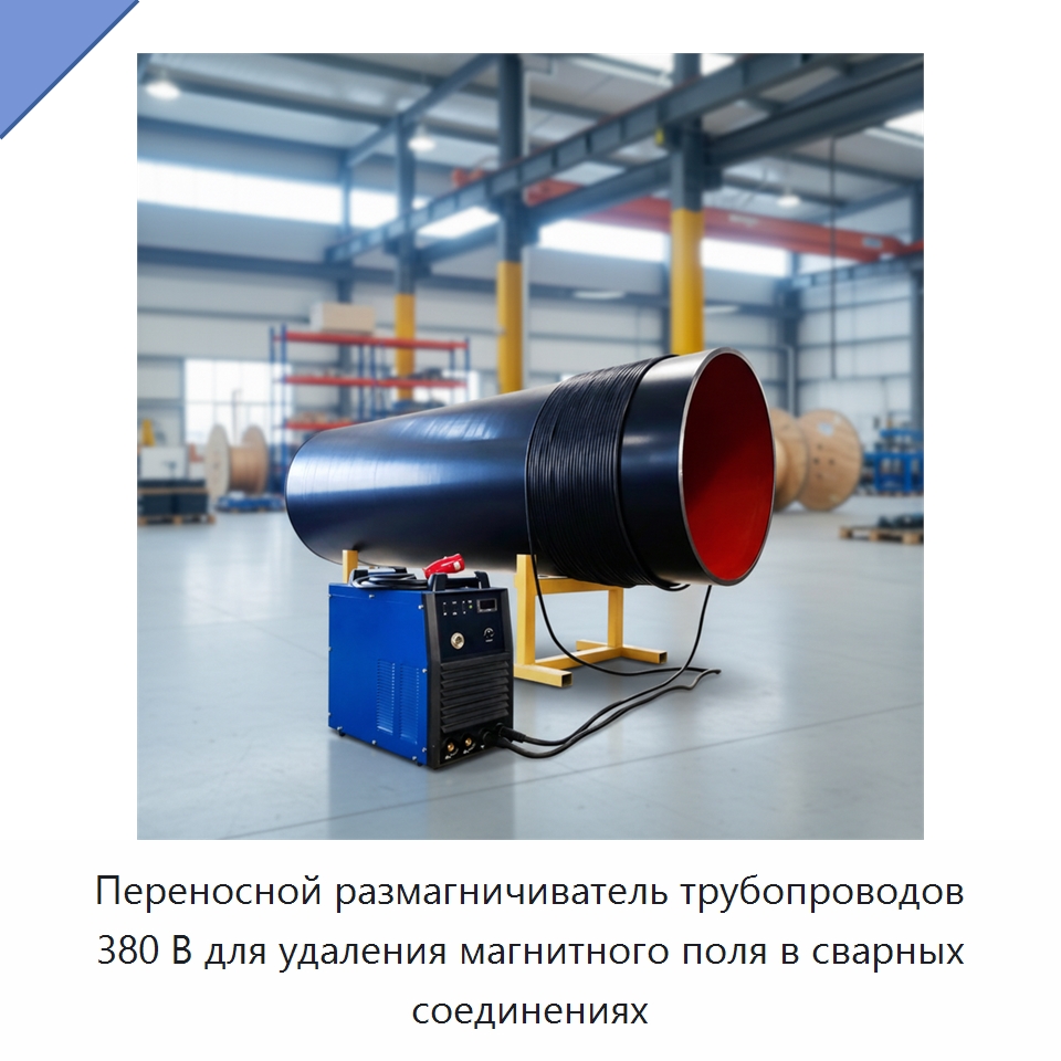 Переносной размагничиватель трубопроводов 380 В для удаления магнитного поля в сварных соединениях — Специальная строительная техника
