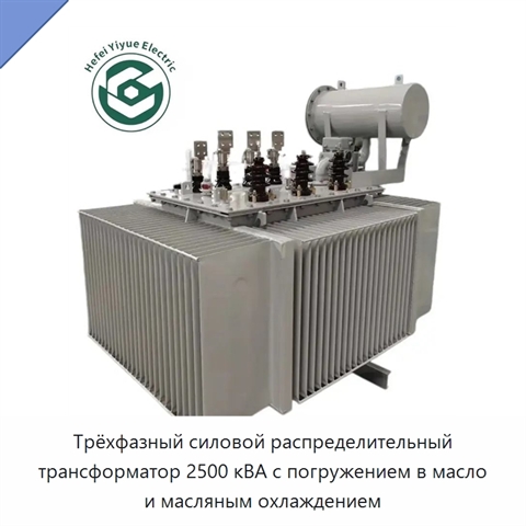 Трёхфазный силовой распределительный трансформатор 2500 кВА с погружением в масло и масляным охлаждением