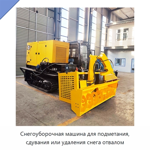 Снегоуборочная машина для подметания, сдувания или удаления снега отвалом