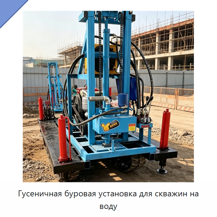 Гусеничная буровая установка для скважин на воду — Горнодобывающее оборудование