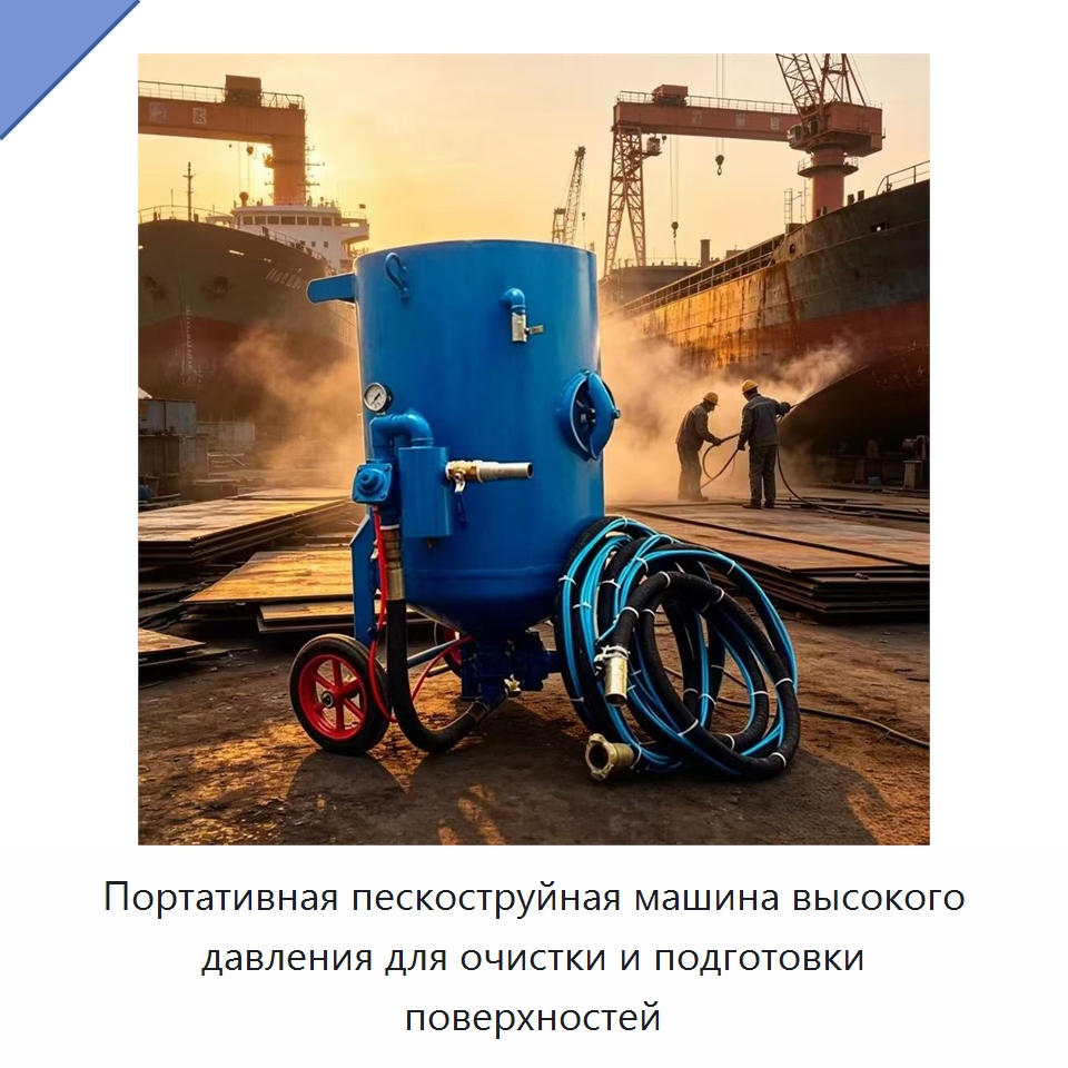 Портативная пескоструйная машина высокого давления для очистки и подготовки поверхностей — Пескоструйные аппараты