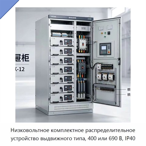 Низковольтное комплектное распределительное устройство выдвижного типа, 400 или 690 В, IP40