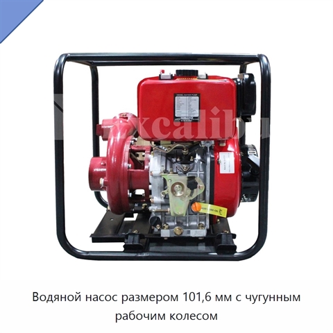 Водяной насос размером 101,6 мм с чугунным рабочим колесом