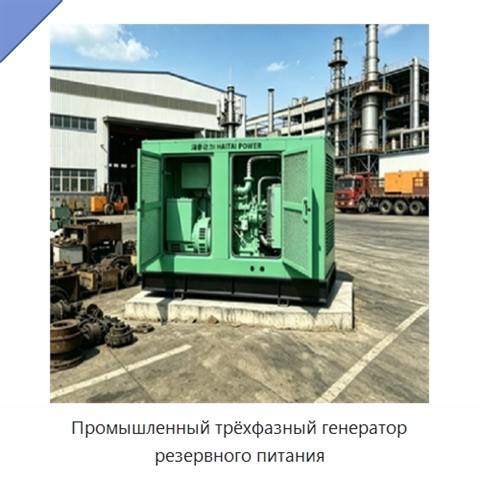 Промышленный трёхфазный генератор резервного питания