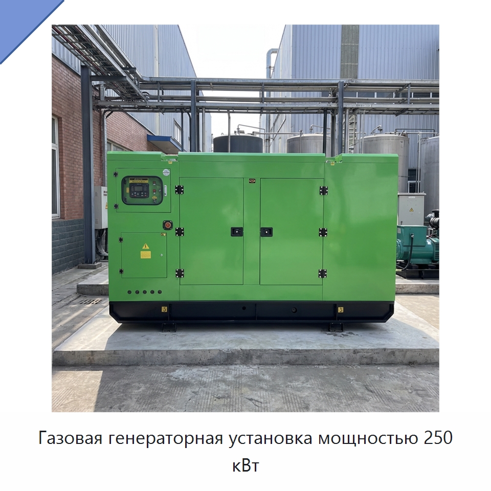 Газовая генераторная установка мощностью 250 кВт — Дизельные генераторы