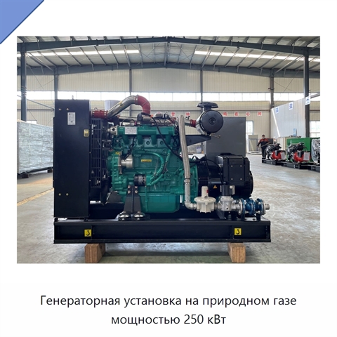 Генераторная установка на природном газе мощностью 250 кВт