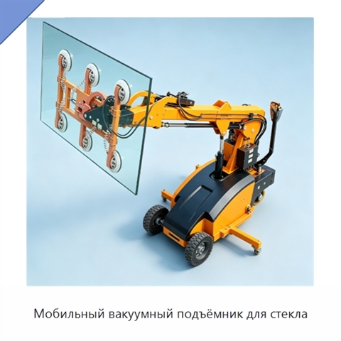 Мобильный вакуумный подъёмник для стекла