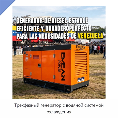 Трёхфазный генератор с водяной системой охлаждения
