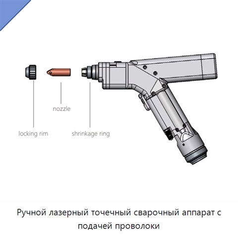 Ручной лазерный точечный сварочный аппарат с подачей проволоки