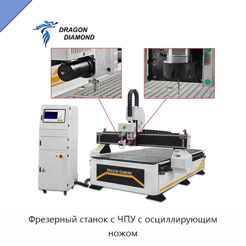 Фрезерный станок с ЧПУ с осциллирующим ножом