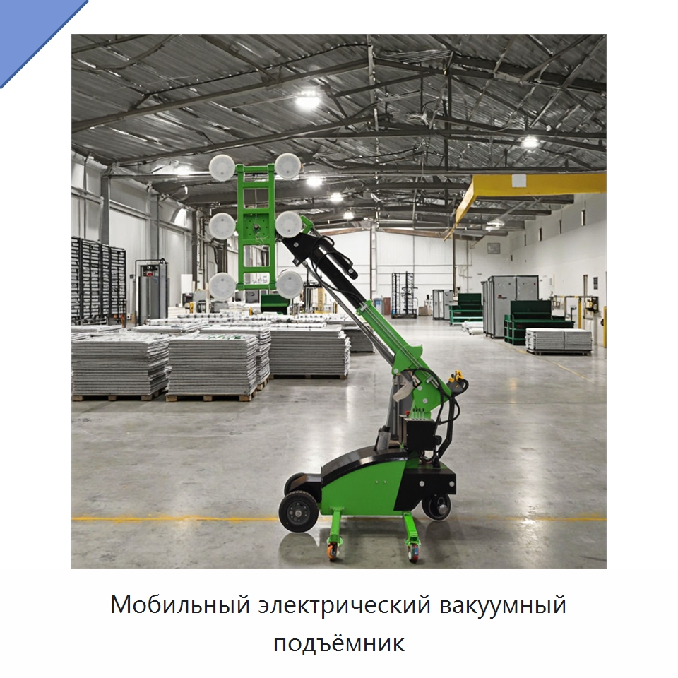 Мобильный электрический вакуумный подъёмник — Вакуумные грузозахваты