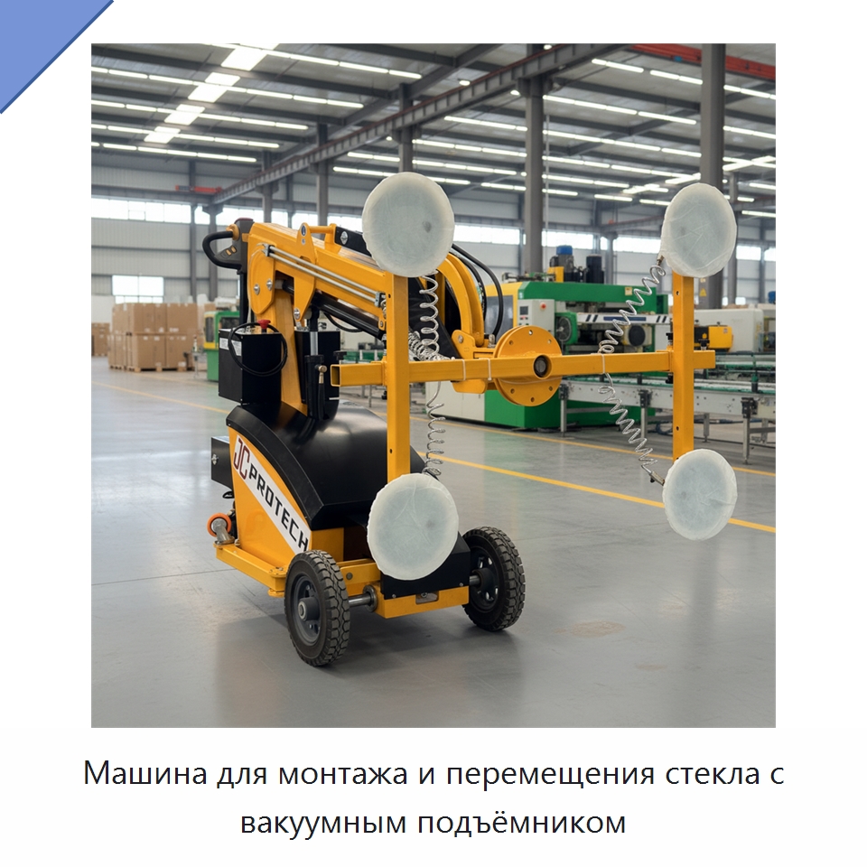 Машина для монтажа и перемещения стекла с вакуумным подъёмником — Вакуумные грузозахваты