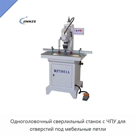 Одноголовочный сверлильный станок с ЧПУ для отверстий под мебельные петли