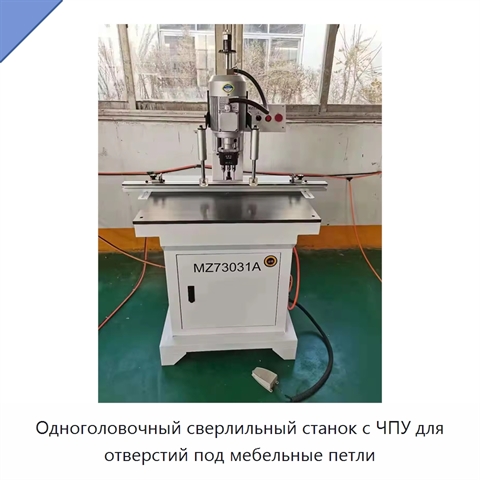 Одноголовочный сверлильный станок с ЧПУ для отверстий под мебельные петли