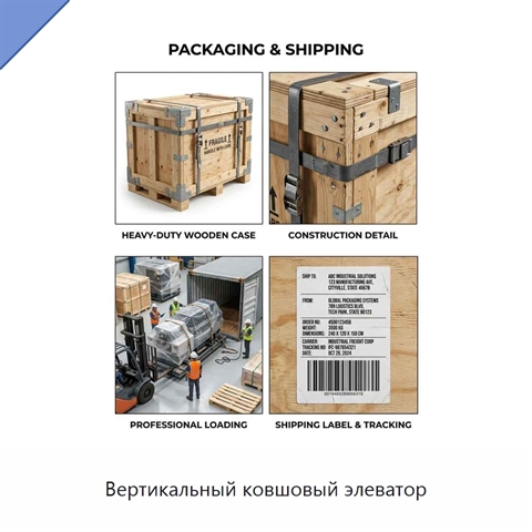 Вертикальный ковшовый элеватор