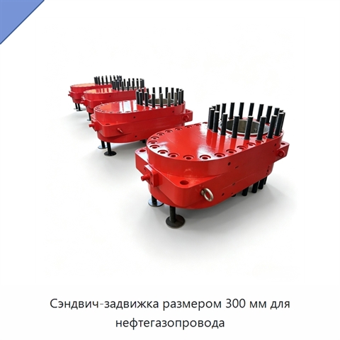 Сэндвич-задвижка размером 300 мм для нефтегазопровода