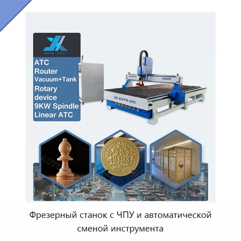 Фрезерный станок с ЧПУ и автоматической сменой инструмента
