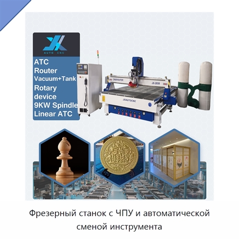 Фрезерный станок с ЧПУ и автоматической сменой инструмента